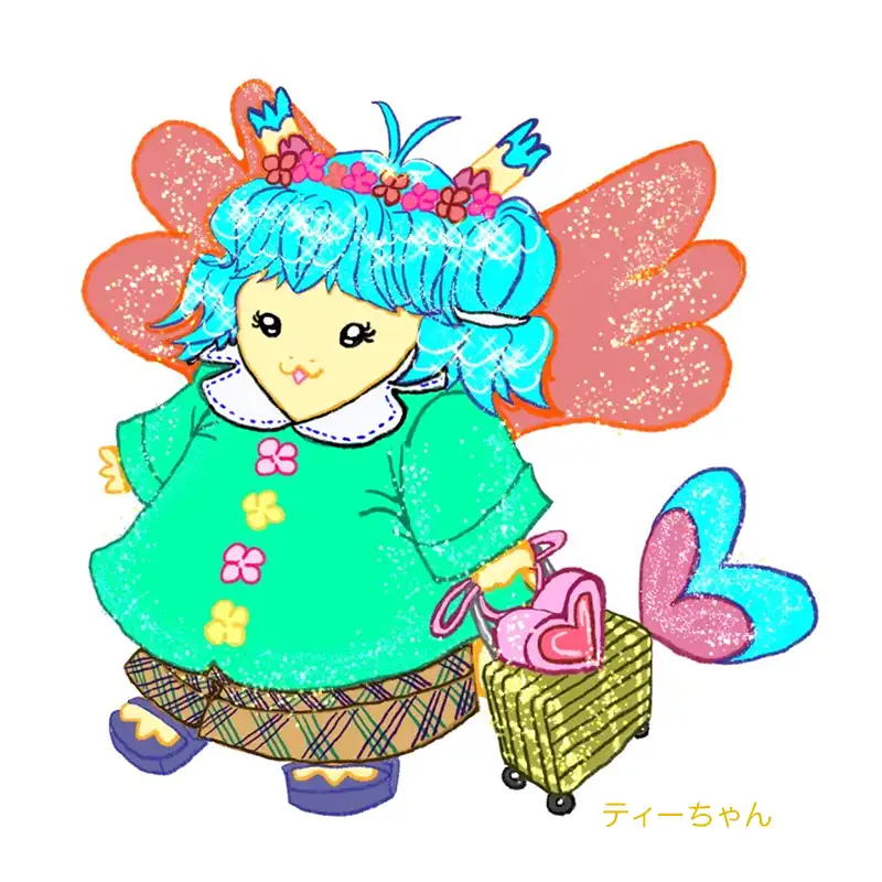 案内役のインちゃん、フィニちゃん、ティーちゃんです！インちゃんはお花が大好きな巫女の龍、フィニちゃんは癒しの芸術龍、ティーちゃんは食べるの大好き、神聖なる旅の案内龍です。